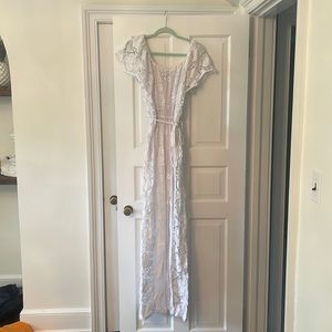 Miguelina lace embroidered jumpsuit